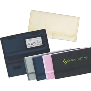 Ticket Wallet And Organizer, Nylon Travel Pouch With Pockets For Travel Documents
