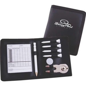 Golf Kit. Includes Scorecards, Pencil, Divot Ball Marker And 4 Golf Tees