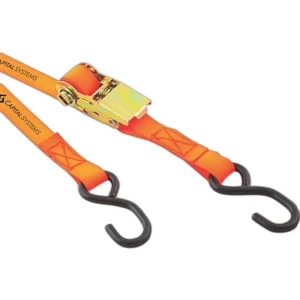 2-piece Ratchet Strap Tested To Secure Up To 1200 Lbs. Dimensions: 10" L X 1" W