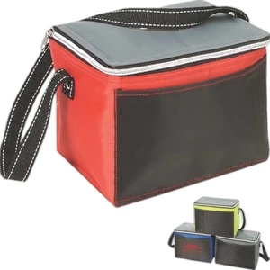 Arctic - Six Can Cooler Made With 70 Denier Nylon With Slit Front Pocket