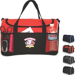 Amsterdam - Duffel Bag Made With 600 Denier Poly/pvc Backing Features 2 Mesh Pockets