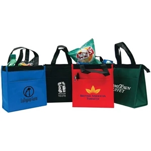 Small Nonwoven Cooler Tote, 90 Gsm Nonwoven Denier Polypropylene And Foil Lining