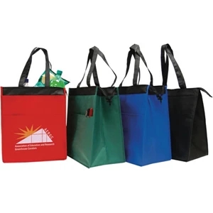 Large Nonwoven Cooler Tote, 90 Gsm Nonwoven Denier Polypropylene And Foil Lining
