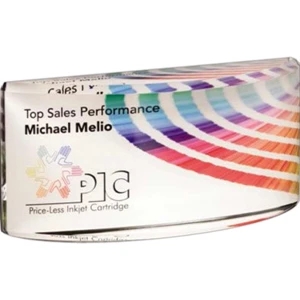 Illumachrome (tm) Gallery Wexford - 7" X 3 1/4" X 2" - Optical Crystal Award