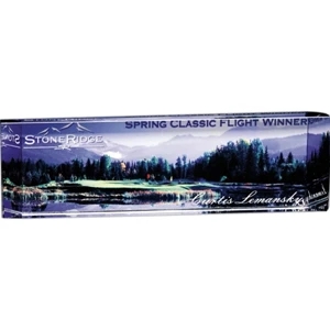 Augusta Illumachrome (tm) Gallery - Golf Themed Plaque Made Of Optical Crystal