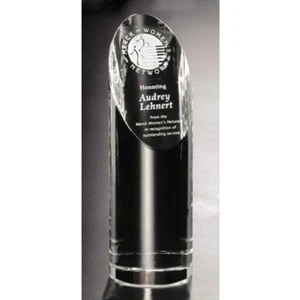 Quantico Pristine Gallery - 2 3/4" X 8 1/2" - Award Made Of Optical Crystal