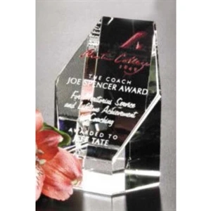 Citadel Pristine Gallery - 2 1/2" X 3 1/4" X 2 1/8" - Award Made Of Optical Crystal