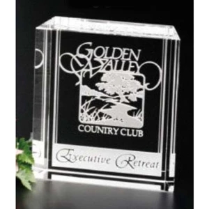Carlyle Pristine Gallery - 3 3/4" X 4" X 1 1/8" - Award Made Of Optical Crystal