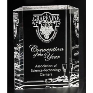 Carlyle Pristine Gallery - 4 3/4" X 6" X 1 1/8" - Award Made Of Optical Crystal