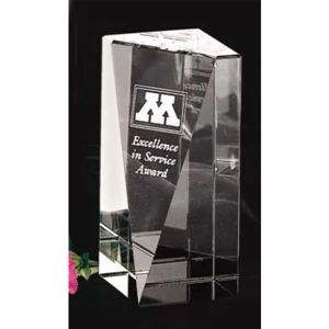 Buena Vista Pristine Gallery - 2 1/4" X 5" X 2 1/4" - Award Made Of Optical Crystal