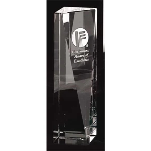 Buena Vista Pristine Gallery - 2 1/4" X 8" X 2 1/4" - Award Made Of Optical Crystal