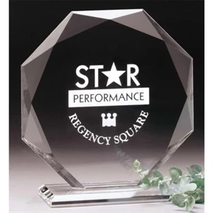 Omni Pristine Gallery - 6" X 6 1/2" X 3" - Award Made Of Optical Crystal
