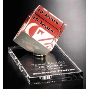 Annandale Awards In Motion (r) Gallery - Cube Shaped Optical Crystal Award