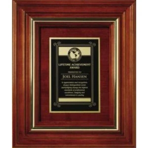 Americana Wall Plaque Gallery - 11 3/4" X 9 3/4" - Plaque Made Of American Cherry Wood With Wood Insert
