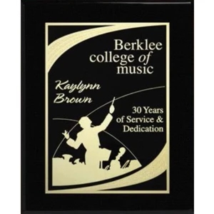Aberdeen Wall Plaque Gallery - 8" X 10" - Laser Plaque With Black Piano Finish