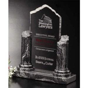 Apollo Stoneridge Gallery - Optical Crystal/cultured Stone Award, 7 3/4" X 9 3/4" X 2 3/4"