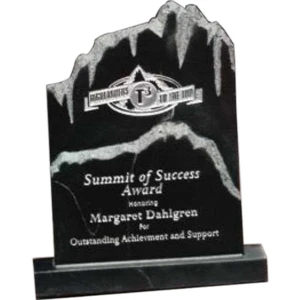 Shasta Peak Stoneridge Gallery - 4 3/4" X 6" X 1 1/2" - Cultured Stone Award With A Mountain Peak Shape