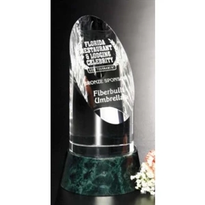 Verde Gallery Vinton - 3 1/2" X 7" - Award Made Of Marble And Optical Crystal