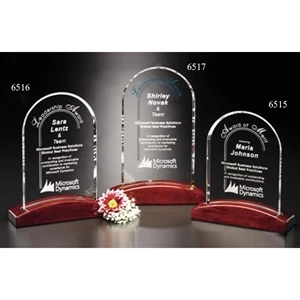 Parkdale Arch Parkdale Gallery - 6 1/2" X 8 1/2" X 2" - Arch Award Made Of Optical Crystal With Piano Finish
