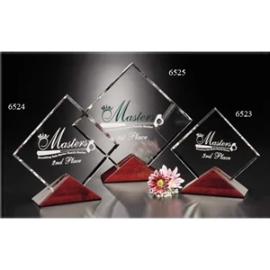 Parkdale Parkdale Gallery - 8 1/2" X 8" X 2" - Square Award Made Of Optical Crystal With Piano Finish