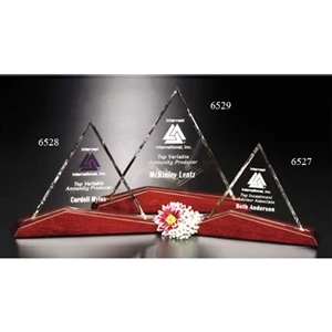 Parkdale Parkdale Gallery - 2 3/4" X 3 1/2" - Triangle Award Made Of Optical Crystal With Piano Finish