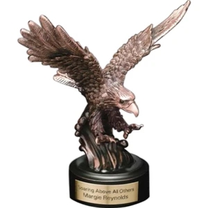 Landing Eagle Eagle Gallery - Bronze Landing Eagle 6 1/2" X 6" X 2" Award. Blank