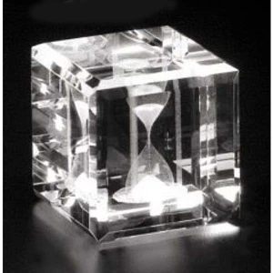 Crystal 3d Gallery - 2" X 2" X 2" - Optical Crystal Cube Award, Square Shape