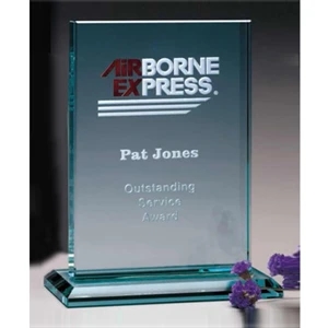 Vanderbilt Jade Gallery - 6" X 7 1/2" X 3" - Jade Crystal Rectangle Award