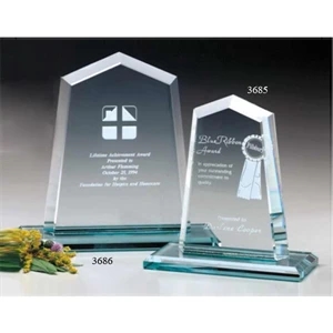 Hamilton Peak Jade Gallery - 6" X 6" X 3" - Peak Award Made With Jade Crystal