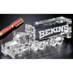 Distinctive Gift Gallery Long Haul Truck - Truck Shape Award Made Of Optical Crystal