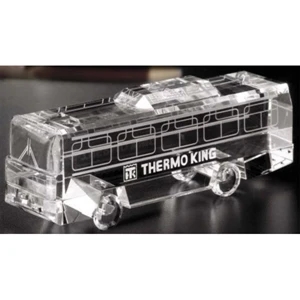 Distinctive Gift Gallery Coach Bus - Coach Bus Shape Award Made Of Optical Crystal