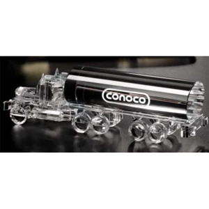 Distinctive Gift Gallery Tanker Truck - Tanker Truck Shaped Award Made Of Optical Crystal