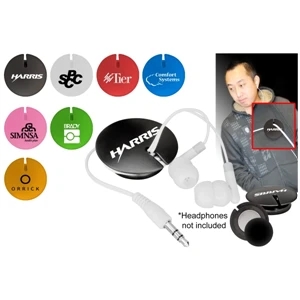 40 Working Days - Magnetic Ear Bud Organizer Attaches Without Damage To Clothing. Organizes Cords
