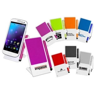 40 Working Days - Desktop Cell Phone Holder With No-slip Grip. Folds Flat. Includes Stylus & Lanyard