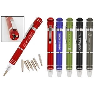 7 Working Days - Screwdriver With Bright Led Light. 3 Flat Head And Phillips Head Bits. Magnetic Tip