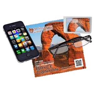 Microfiber Cloth For Cleaning Phone, Tablet, Pc, Etc. Full-color Imprint Included