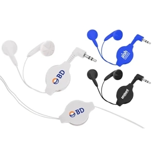 40 Working Days - Retractable Ear Buds. Buds Retract And Extend From Center So Cords Won't Tangle