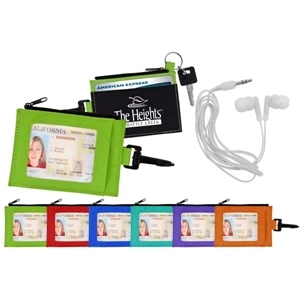 40 Working Days - Travel Wallet Holds Ear Buds In Zipper Compartment. Window Id Holder And Keyring
