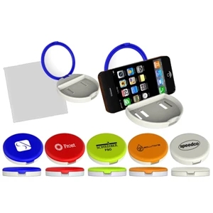 40 Working Days - Compact Mirror Inside. Base Serves As Phone Stand. Cleaning Cloth Included In Base