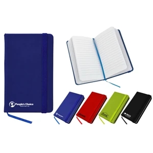 40 Working Days - Small Notebook With Pvc Cover And Lined Pages. Matching Fabric Bookmark And Closure