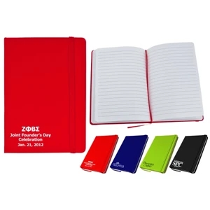 40 Working Days - Medium Size Notebook With Pvc Cover And Lined Pages. Matching Bookmark And Closure