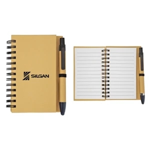 Eco Jotter - 1 Working Day - Recycled Paper Ballpoint Pen And Stylus With Recycled Spiral Bound Notebook