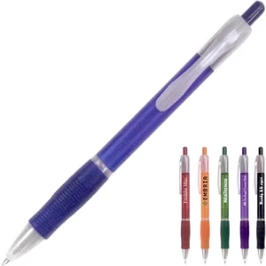 40 Working Days - Pen With Matching Grip And Plunger With Frosted Accents And Clip