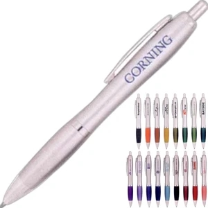 Pittsburgh - 7 Working Days - Gel Pen With Satin Silver Barrel And Silver Accents. 18 Grip Color Choices