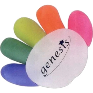 Helpful Hand - 40 Working Days - 5 Different Colored Highlighters Easily Stored "at Hand."