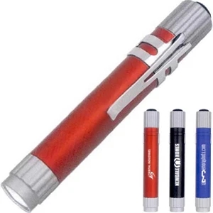 40 Working Days - Push-button Led Light With Clip. 3 Colors. Laser Engraving Included