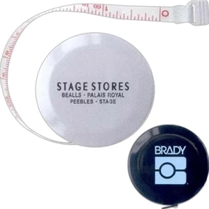 1 Working Day - Push Button, Retractable 60" Cloth Tape Measure. Colors: White Or Black