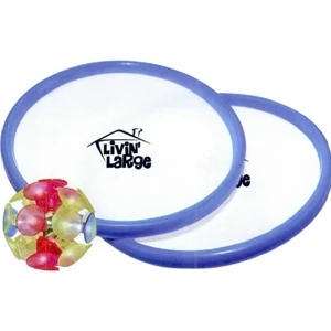 Numpty Toss-n-light - 40 Working Days - Two Catching Saucers With Elastic Hand Straps. Flashing Suction Cup Ball