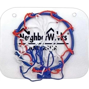 Hoops To Go Numpty - 40 Working Days - Basketball Backboard With Collapsing Net. Suction Cups On Back To Mount