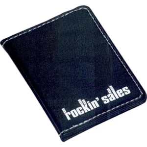3 Working Days - Black Leatherette Folio With Sticky Notes And 4 Colorful Paper Flags